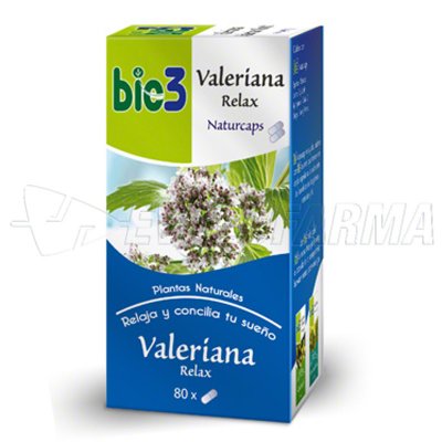 BIO3 VALERIANA NATURCAPS. 80 cápsulas de 500 mg. BIO3 VALERIANA NATURCAPS. 80 cápsulas de 500 mg.