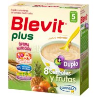 BLEVIT PLUS DUPLO 8 CEREALES Y FRUTAS, 600g BLEVIT PLUS DUPLO 8 CEREALES Y FRUTAS, 600g