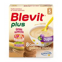 BLEVIT PLUS DUPLO 8 CEREALES Y GALLETAS MARÍA. Estuche de 600 g. (Duplo) BLEVIT PLUS DUPLO 8 CEREALES Y GALLETAS MARÍA. Estuche de 600 g. (Duplo)