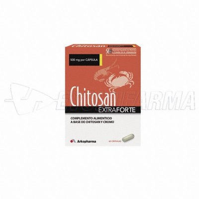CHITOSAN EXTRAFORTE. Envase 60 Cápsulas. CHITOSAN EXTRAFORTE. Envase 60 Cápsulas.