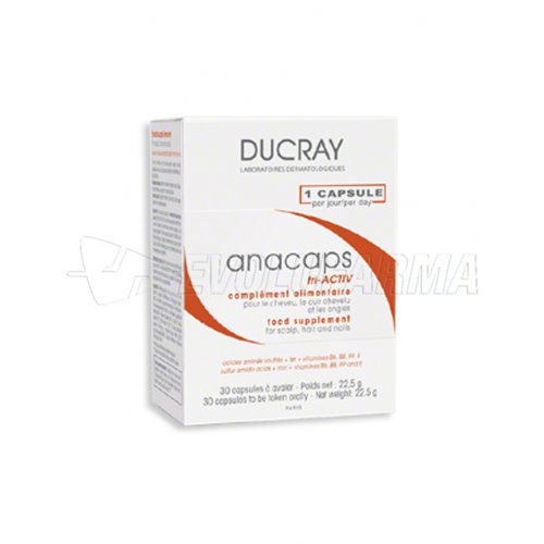 DUCRAY ANACAPS TRI-ACTIV COMPLEMENTE ALIMENTICIO. 30 cápsulas DUCRAY ANACAPS TRI-ACTIV COMPLEMENTE ALIMENTICIO. 30 cápsulas