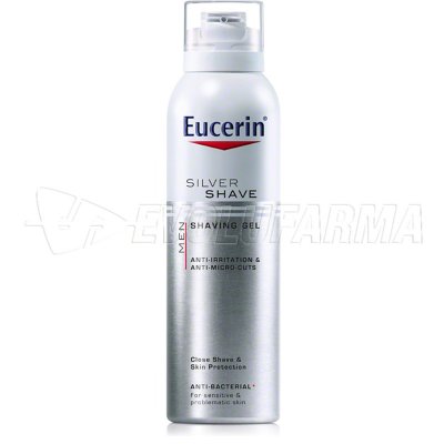 EUCERIN MEN SILVER SHAVE GEL DE AFEITAR. Envase de 150 ml. EUCERIN MEN SILVER SHAVE GEL DE AFEITAR. Envase de 150 ml.