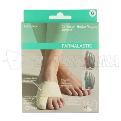 FARMALASTIC CORRECTOR HALLUX VALGUS JUANETE TALLA GRANDE FARMALASTIC CORRECTOR HALLUX VALGUS JUANETE TALLA GRANDE