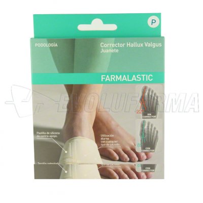 FARMALASTIC CORRECTOR HALLUX VALGUS JUANETE TALLA PEQUEÑA FARMALASTIC CORRECTOR HALLUX VALGUS JUANETE TALLA PEQUEÑA