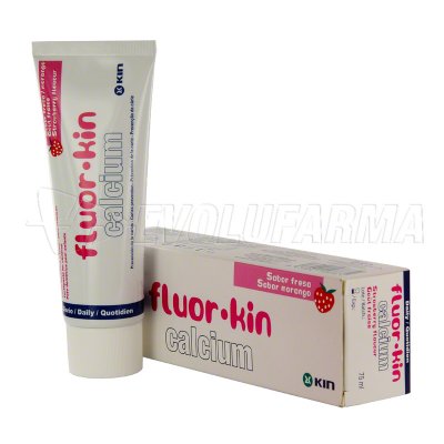 FLUOR KIN CALCIO. PASTA DENTÍFRICA INFANTIL. Envase 75 ml FLUOR KIN CALCIO. PASTA DENTÍFRICA INFANTIL. Envase 75 ml