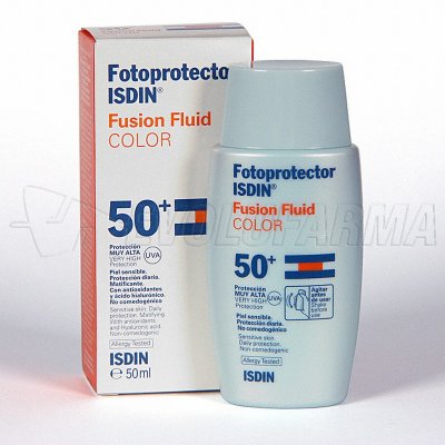 FOTOPROTECTOR ISDIN FUSION FLUID COLOR - SPF 50+ - Envase 50 ml. FOTOPROTECTOR ISDIN FUSION FLUID COLOR - SPF 50+ - Envase 50 ml.