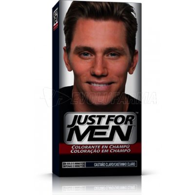 JUST FOR MEN. CHAMPÚ COLORANTE. Color Castaño Claro JUST FOR MEN. CHAMPÚ COLORANTE. Color Castaño Claro
