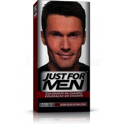 JUST FOR MEN. CHAMPÚ COLORANTE. Color Castaño Oscuro JUST FOR MEN. CHAMPÚ COLORANTE. Color Castaño Oscuro