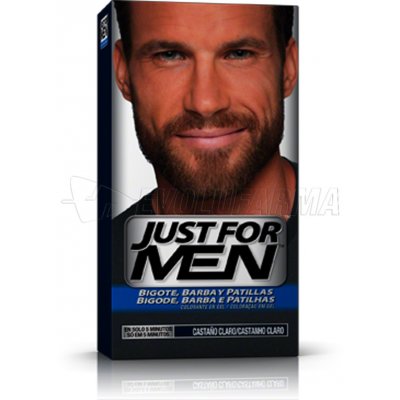 JUST FOR MEN COLORANTE EN GEL BIGOTE, BARBA Y PATILLAS CASTAÑO CLARO. 30 cc JUST FOR MEN COLORANTE EN GEL BIGOTE, BARBA Y PATILLAS CASTAÑO CLARO. 30 cc