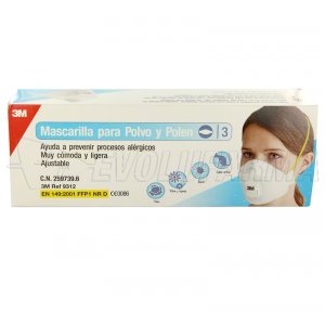 MASCARILLA PARA POLVO Y POLEN. Caja 3 Mascarillas MASCARILLA PARA POLVO Y POLEN. Caja 3 Mascarillas