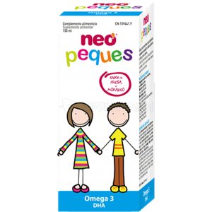 NEO PEQUES OMEGA-3. Jarabe sabor fresa 150 ml. NEO PEQUES OMEGA-3. Jarabe sabor fresa 150 ml.