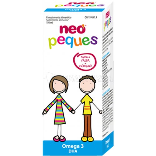 NEO PEQUES OMEGA-3. Jarabe sabor fresa 150 ml. NEO PEQUES OMEGA-3. Jarabe sabor fresa 150 ml.