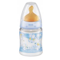 NUK FIRST CHOICE, BIBERÓN ROSE & BLUE -LATEX-. Capacidad 150 ml. Color Azul NUK FIRST CHOICE, BIBERÓN ROSE & BLUE -LATEX-. Capacidad 150 ml. Color Azul