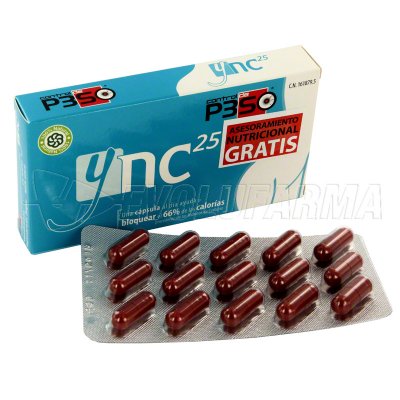YNC25. Envase con 15 Cápsulas. YNC25. Envase con 15 Cápsulas.