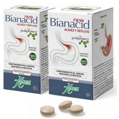 ABOCA NEOBIANACID ACIDEZ Y REFLUJO. 45 Comprimidos ABOCA NEOBIANACID ACIDEZ Y REFLUJO. 45 Comprimidos
