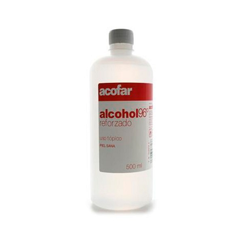 ACOFAR ALCOHOL ETILICO 96º REFORZADO 500 ML ACOFAR ALCOHOL ETILICO 96º REFORZADO 500 ML