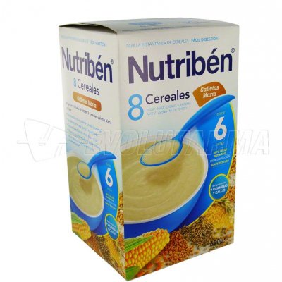 ALTER FCIA NUTRIBEN 8 CEREALES GALLETAS MARÍA. Envase 600 g. ALTER FCIA NUTRIBEN 8 CEREALES GALLETAS MARÍA. Envase 600 g.