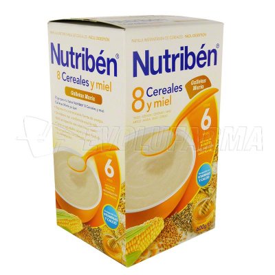 ALTER FCIA NUTRIBEN 8 CEREALES y MIEL GALLETAS MARÍA. Envase 600 g. ALTER FCIA NUTRIBEN 8 CEREALES y MIEL GALLETAS MARÍA. Envase 600 g.