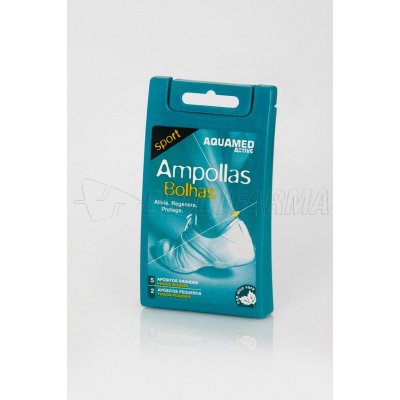 AQUAMED ACTIVE APÓSITOS AMPOLLAS. Estuche con 5 apósitos grandes + 2 apósitos peq AQUAMED ACTIVE APÓSITOS AMPOLLAS. Estuche con 5 apósitos grandes + 2 apósitos peq