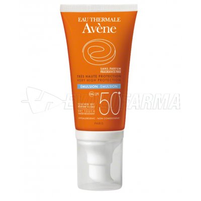 AVENE EMULSIÓN SPF 50+ -SIN PERFUME-. Tubo de 50 ml. AVENE EMULSIÓN SPF 50+ -SIN PERFUME-. Tubo de 50 ml.