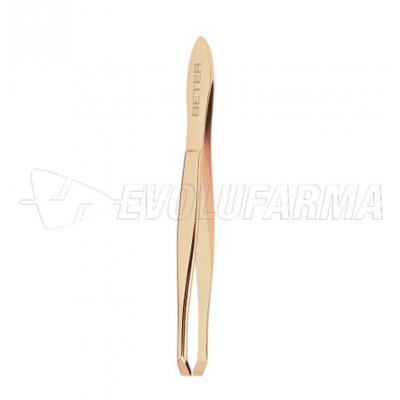 BETER PINZAS DEPILAR PUNTA CANGREJO DORADA. 9,3 cm BETER PINZAS DEPILAR PUNTA CANGREJO DORADA. 9,3 cm