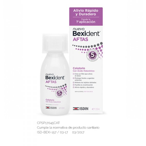 BEXIDENT AFTAS COLUTORIO BUCAL PROTECTOR 120 ML BEXIDENT AFTAS COLUTORIO BUCAL PROTECTOR 120 ML