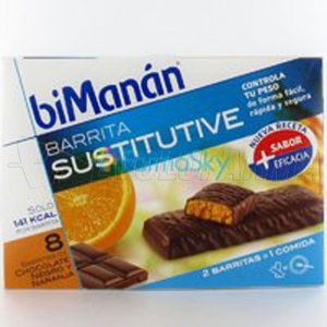 BIMANAN BARRITA CHOCOLATE NEGRO Y NARANJA 1 barrita 40g. Envase 8 barritas BIMANAN BARRITA CHOCOLATE NEGRO Y NARANJA 1 barrita 40g. Envase 8 barritas