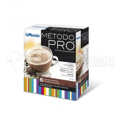 BIMANÁN METODO PRO BATIDO CHOCOLATE,6 sobres BIMANÁN METODO PRO BATIDO CHOCOLATE,6 sobres