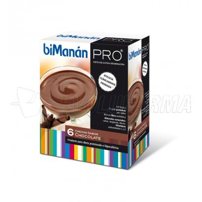 BIMANÁN METODO PRO CREMA SABOR CHOCOLATE,6 sobres BIMANÁN METODO PRO CREMA SABOR CHOCOLATE,6 sobres