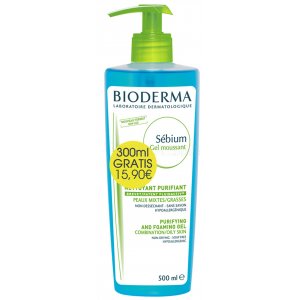 BIODERMA SEBIUM GEL MOUSSANT. Envase de 500 ml. BIODERMA SEBIUM GEL MOUSSANT. Envase de 500 ml.