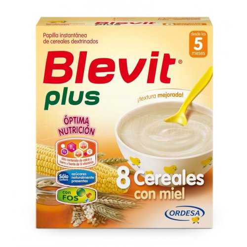 BLEVIT PLUS 8 CEREALES CON MIEL. Estuche de 600 g. BLEVIT PLUS 8 CEREALES CON MIEL. Estuche de 600 g.