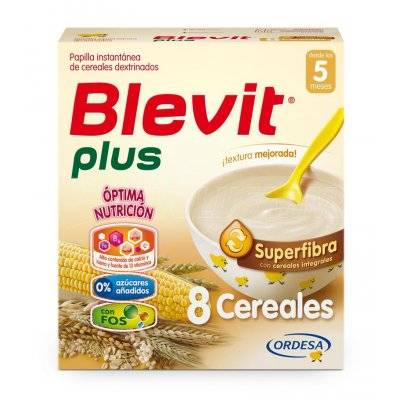 BLEVIT PLUS SUPERFIBRA 8 CEREALES. Envase 600 g. BLEVIT PLUS SUPERFIBRA 8 CEREALES. Envase 600 g.