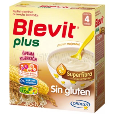BLEVIT PLUS SUPERFIBRA SIN GLUTEN, 600g BLEVIT PLUS SUPERFIBRA SIN GLUTEN, 600g