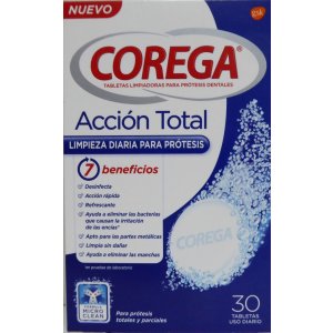 COREGA ACCION TOTAL LIMPIEZA 30 TABLETAS