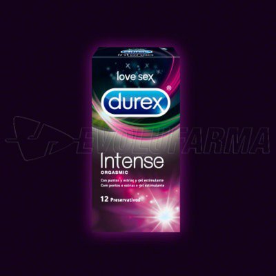 DUREX INTENSE ORGASMIC PRESERVATIVOS. 12 Preservativos