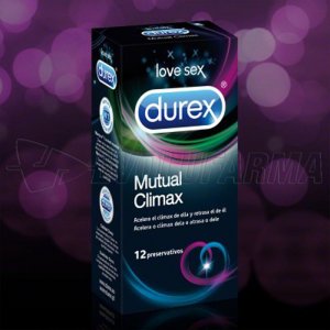 DUREX PRESERVATIVO MUTUAL CLIMAX. 12 Unidades DUREX PRESERVATIVO MUTUAL CLIMAX. 12 Unidades
