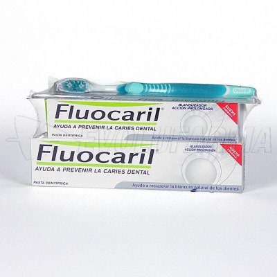 FLUOCARIL. DUPLO: Blanqueador + Cepillo FLUOCARIL. DUPLO: Blanqueador + Cepillo