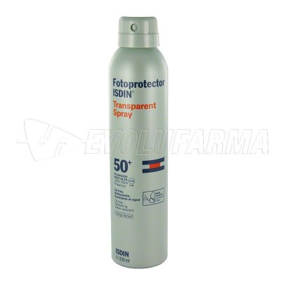 FOTOPROTECTOR ISDIN TRANSPARENT SPRAY - SPF 50 - Spray 200 ml.