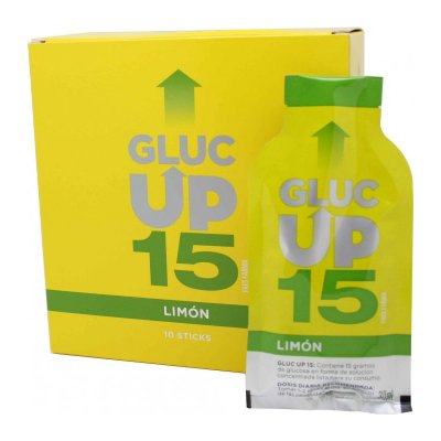 GLUC UP 15 LIMON 10 STICKS 15 G GLUC UP 15 LIMON 10 STICKS 15 G