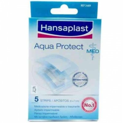 HANSAPLAST MED AQUA PROTECT CON GASA 6X7 CM 5 UNI