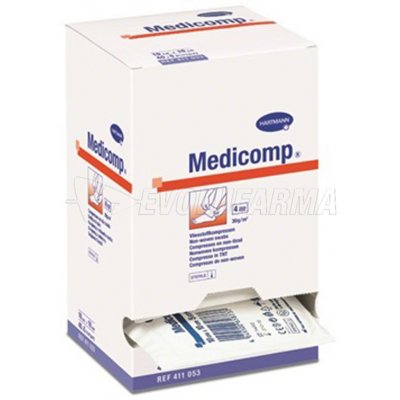 HARTMANN MEDICOMP GASA SUAVE 10 x 10 CM. 10 Sobres de 2 unidades HARTMANN MEDICOMP GASA SUAVE 10 x 10 CM. 10 Sobres de 2 unidades