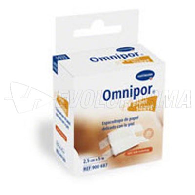 HARTMANN OMNIPOR ESPARADRAPO DE PAPEL BLANCO 5 M x 2,5 CM. 1 Rollo HARTMANN OMNIPOR ESPARADRAPO DE PAPEL BLANCO 5 M x 2,5 CM. 1 Rollo