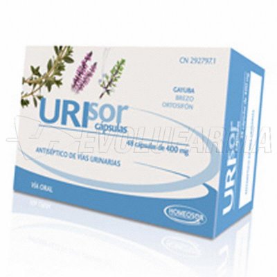 HOMEOSOR URISOR. 48 cápsulas de 400 mg. HOMEOSOR URISOR. 48 cápsulas de 400 mg.