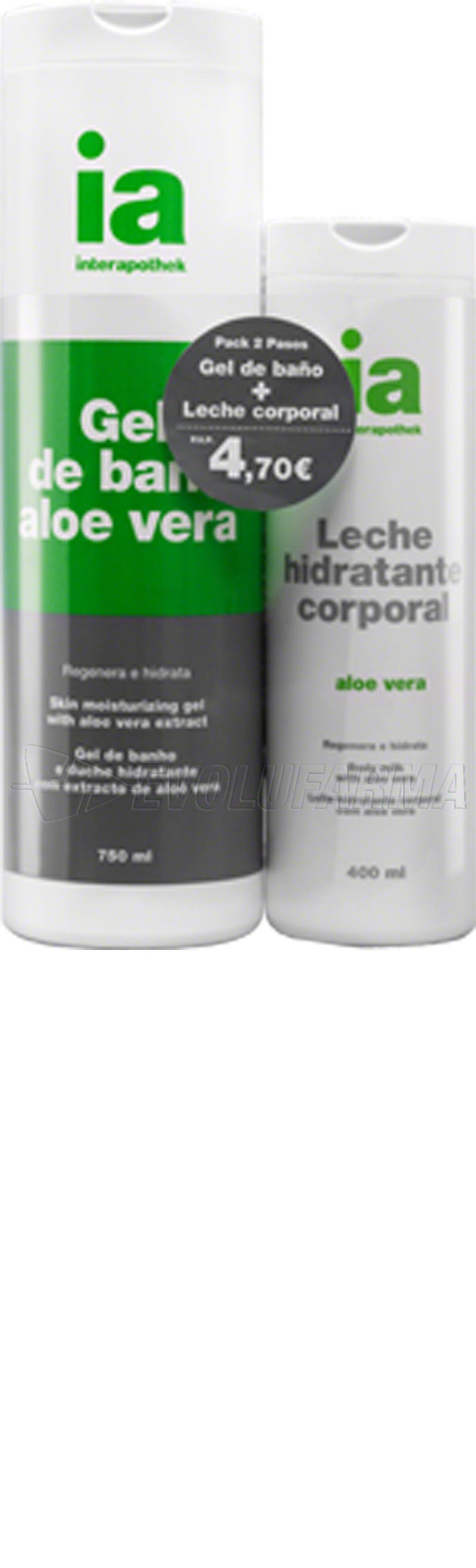 INTERAPOTHEK GEL + LECHE ALOE VERA. INTERAPOTHEK GEL + LECHE ALOE VERA.
