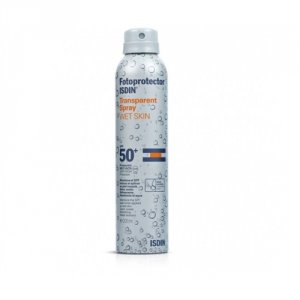 ISDIN FOTOPROTECTOR TRANSPARENT SPRAY WET SKIN SPF 50+. 200 ml ISDIN FOTOPROTECTOR TRANSPARENT SPRAY WET SKIN SPF 50+. 200 ml