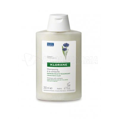 KLORANE. CHAMPÚ DE CENTAUREA. Frasco de 200 ml. KLORANE. CHAMPÚ DE CENTAUREA. Frasco de 200 ml.