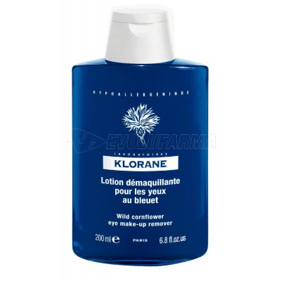 KLORANE. DESMAQUILLANTE DE OJOS AL ACIANO. Envase de 200 ml. KLORANE. DESMAQUILLANTE DE OJOS AL ACIANO. Envase de 200 ml.