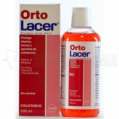 LACER ORTOLACER COLUTORIO SABOR FRESA. Envase 500 ml. LACER ORTOLACER COLUTORIO SABOR FRESA. Envase 500 ml.