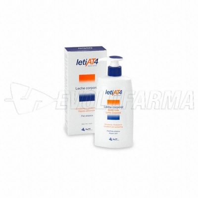 LETIAT4 LECHE CORPORAL. Envase de 250 ml. LETIAT4 LECHE CORPORAL. Envase de 250 ml.