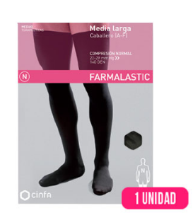 MEDIA CABALLERO LARGA (A-F) COMP NORMAL FARMALASTIC SILICONA T- EGDE 2 U